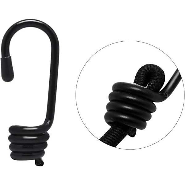 10 st 4,0 * 75 mm Plastbelagda Krokar för Elastiska Repändar