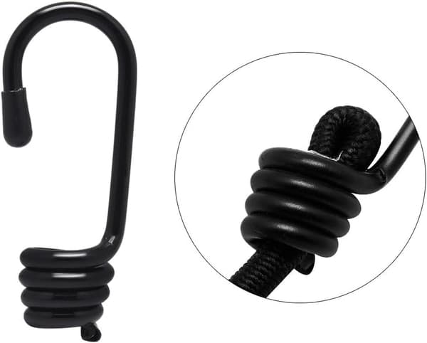 10 stk 4,0 * 75 mm Plastbelagte Kroker for Elastiske Tauender