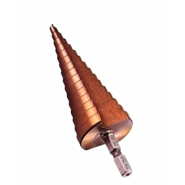 HSS M35 Kobolt Trinbræddebor 4-32mm, Bor lige slids H