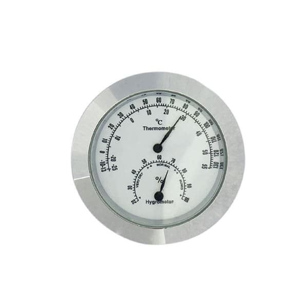 Set med 2 st Digitala Runda Hygrometer-Termometer Temperatur och