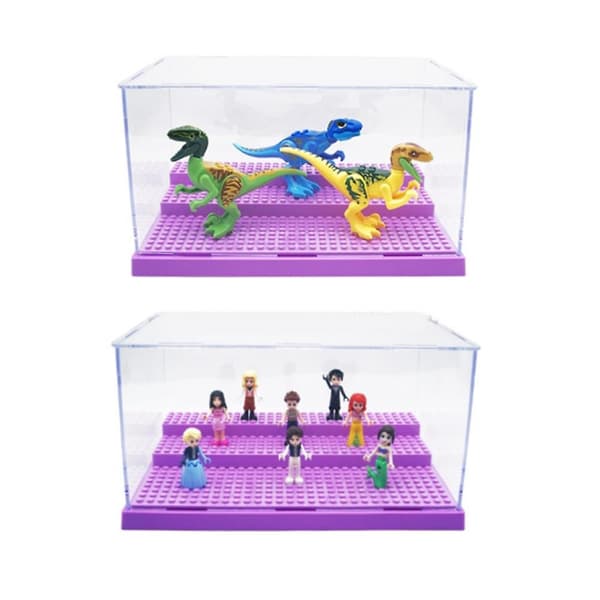 Akryl Vitrine til Blokke Støvfri 3 Trin Plast Display Box