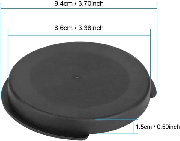 Ljudskydd, Gitarr Ljudhålskydd, Feedback Buster Skydd, Gitarrblock Skyddande Skydd, för Folk och Klassisk Gitarr, 86mm, Svart, Silikon
