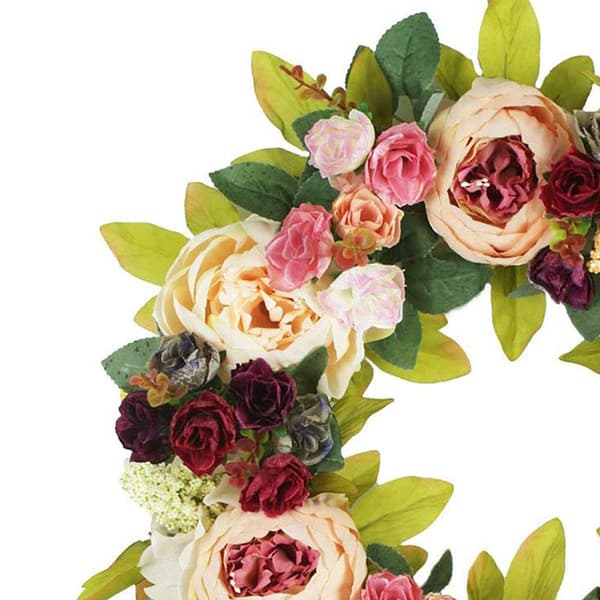 17,72 tum Konstgjord Blomkrans Vår Sommar Utomhus Inomhus
