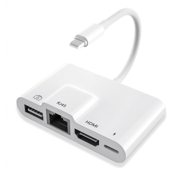 USB Ethernet-nätverksadapter 3 i 1 RJ45 Ethernet LAN Trådbunden OTG U