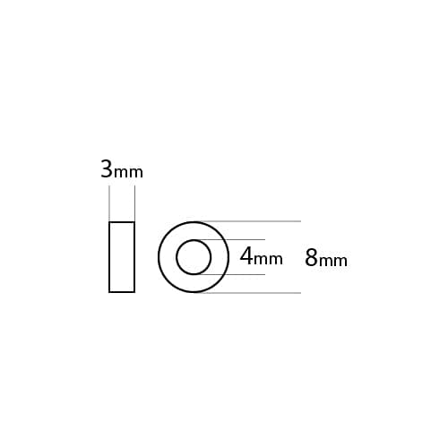 20-pack MR84ZZ-lager 4 mm x 8 mm x 3 mm stålkulor