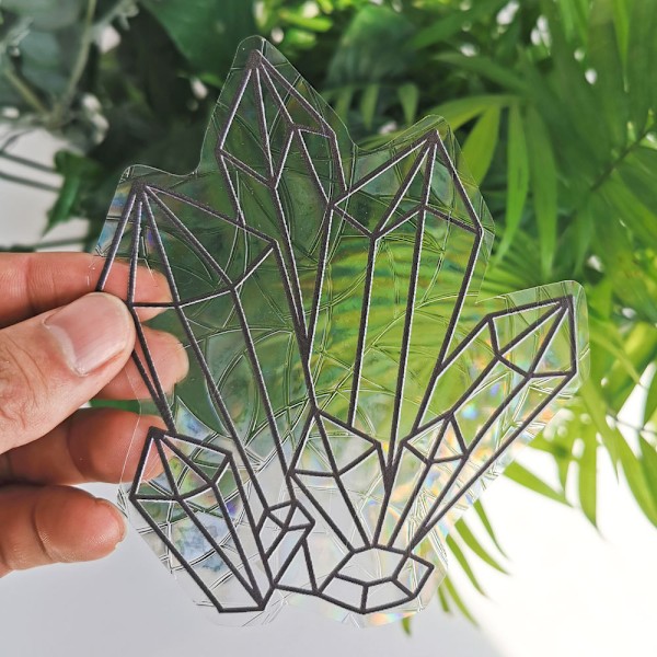 Regnbåge prisma solfångare statisk glasdekal PVC anti-kollision