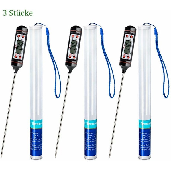 Kötttermometrar 3-pack Kökstermometer Universell Hushållstermometer