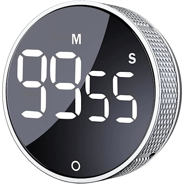 Digital køkkentimer, nedtælling med stort LED-display, velegnet til Clas