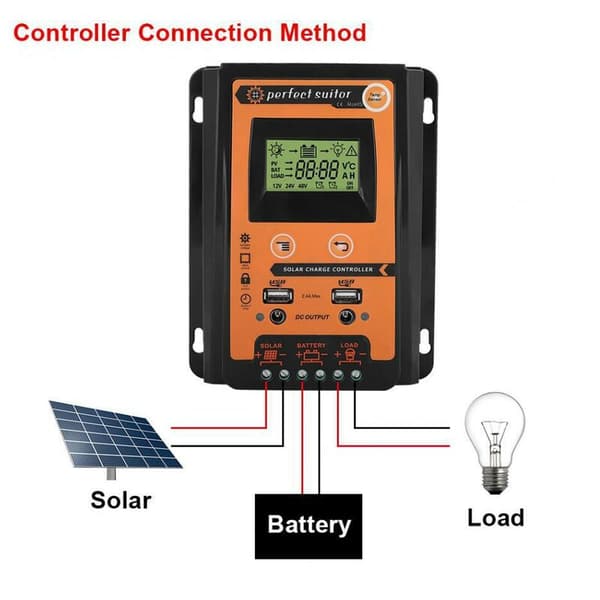 12v24v30a PWM solcellelader