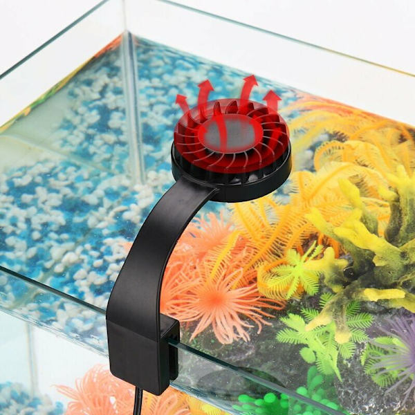 total Lille klipslampe til akvarium LED-belysning blå hvid USB mi