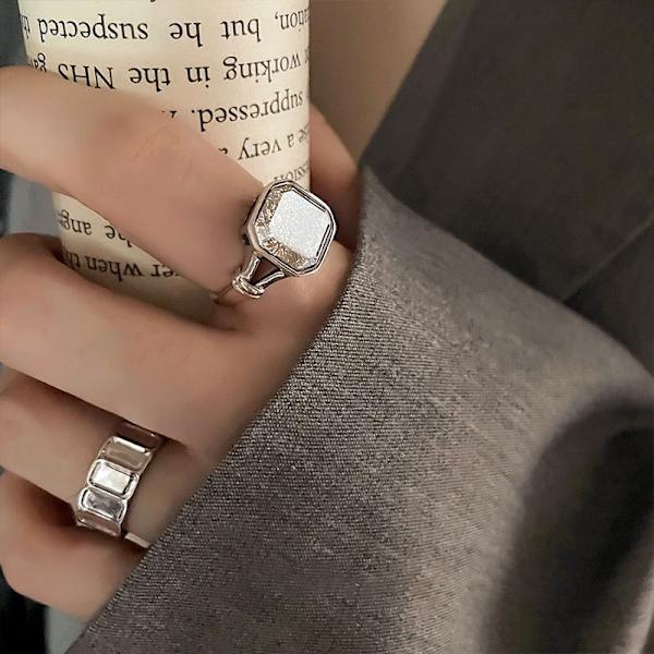 2PCS quare zircon ring Ring