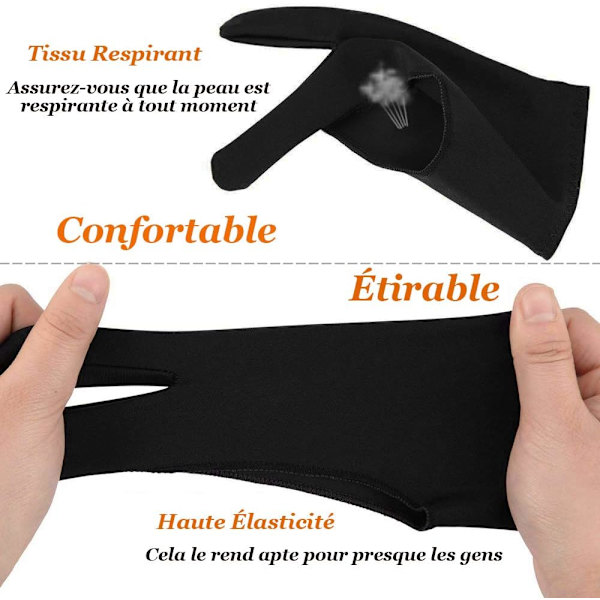 6 st konstnärsritningshandskar Antifouling Graphics Tablet Glove Int