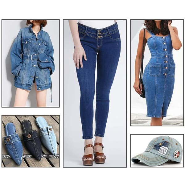 50 Klesknapper, Buksknapper, Jeansknapper, Metallknapper til Bukser, DIY
