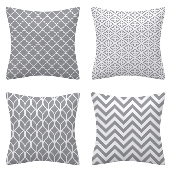 Throw Pillow Covers Cases Geometric  Pillowcases Cushion Covers D