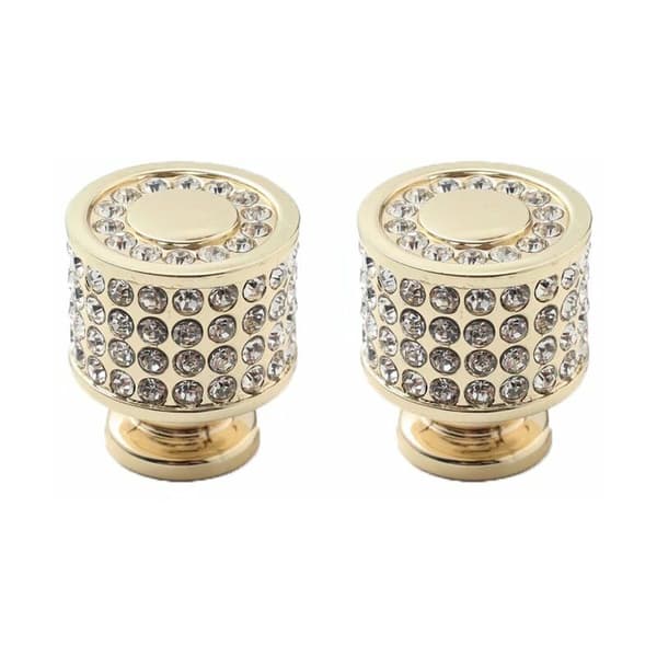Krystal Rhinestone Skabsknopper, Cylindriske Kommodeskuffer, Di
