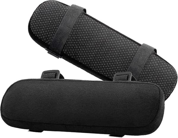 Stolarmrestputer, sett med 2 ergonomiske myke albueputeputer