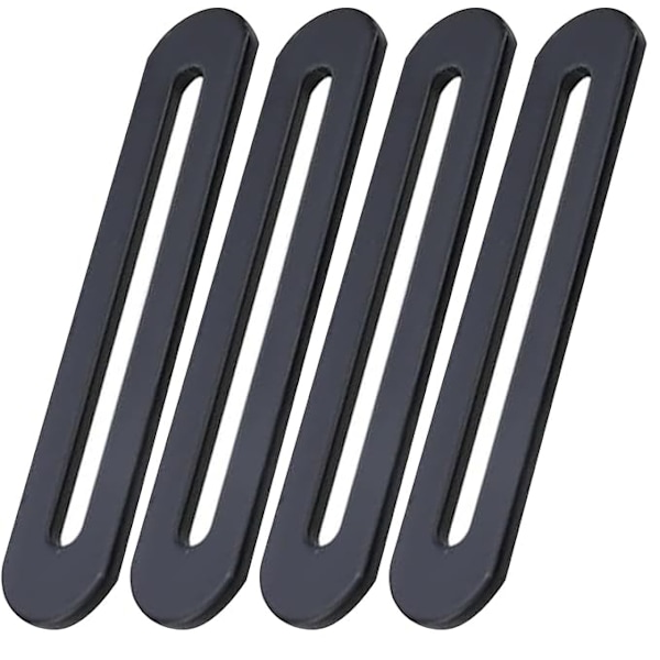 155 x 19mm Fastgørelsesben Sort Rustfrit Stål Fastgørelsesben Samlingsben til Reparation Forbindelse Møbler Beslag 4 STK (4, 155*19mm)