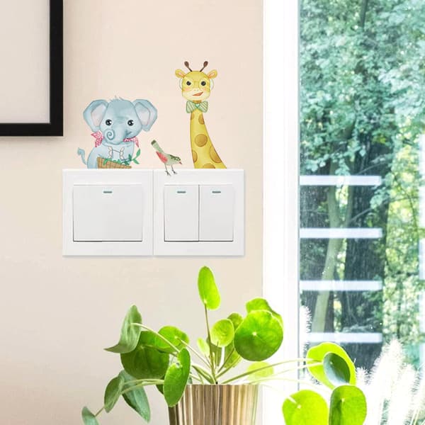 Et sæt miljøvenlige og allergivenlige wallstickers Blødt stof