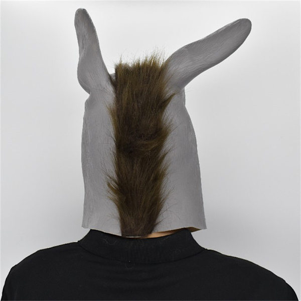 Aasin naamio Eläin naamio Pukujuhlat Cosplay Lateksi naamio Hallille