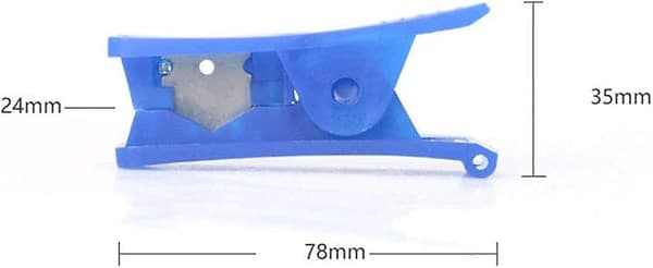 3 stk rørkutter, økonomisk plast silikon gummi Pvc Pu Nylon Pl