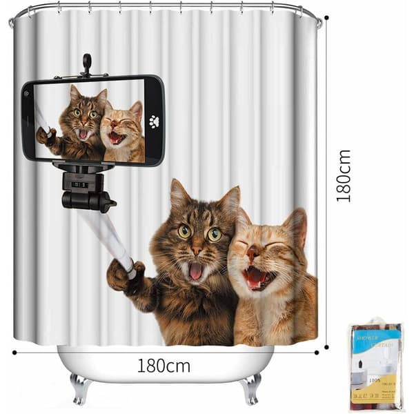 Muggfri vanntett dusjforheng i polyester, bad