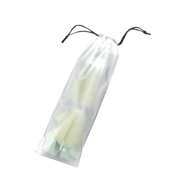 20 stk. Matte Translucent Plastikpose Paraply Opbevaringspose Genanvendelig