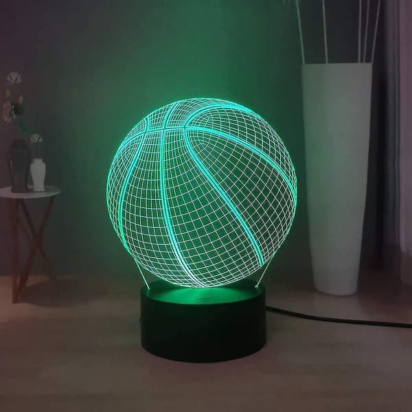 3D-illusion basketlampa