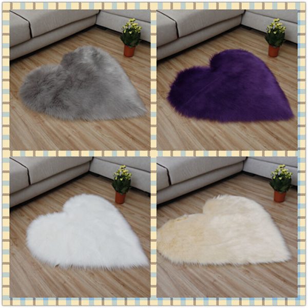 Shaggy tæppe i imiteret lammeskind - Ekstra blødt shaggy tæppe i imiteret lammeskind - Universal tæppe til stol, sofa, seng (lyseblå 70 x 90 cm)