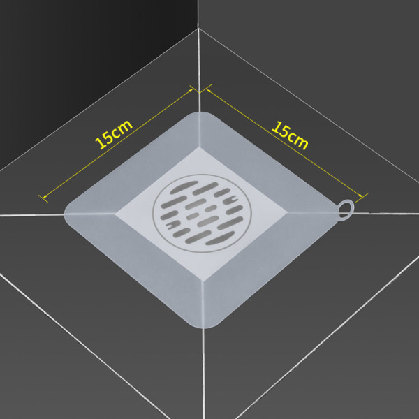 4 Anti-Odor Silikon Golvavlopp Stoppar, Silika Gel Avlopp Stopp, Anti-