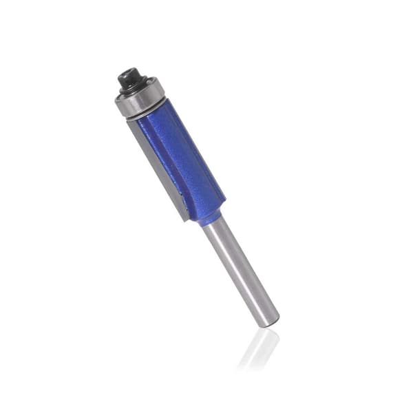 Stykker 6 mm Skaft Planfræserbits, Kopifræserbit med Topleje, Rillefræserbits, Træbearbejdningsfræserbits, Skærediameter: 1/4\", 5/16\"