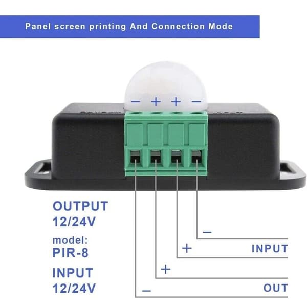 Infrarød bevægelsessensor switch detektor infrarød PIR controller Hu