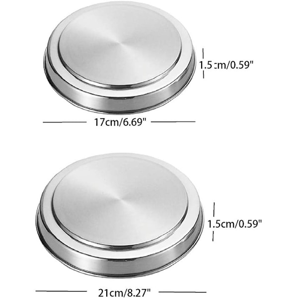 Glasbeskyttelsesplade til elektriske komfurer sæt med 4 sæt med 4 Mat sølv
