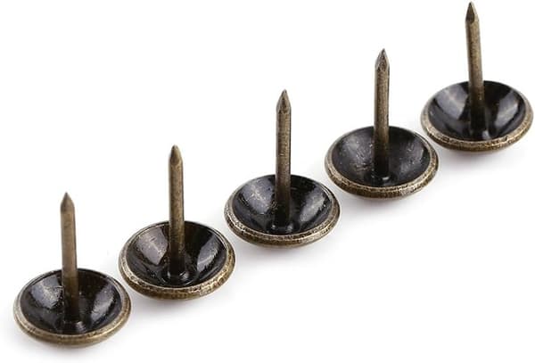 Pose med 100 stk. Retro Antikke Dekorative Søm Antik Bronze Farve Jern til Sofadekoration Polstring Møbelstifter