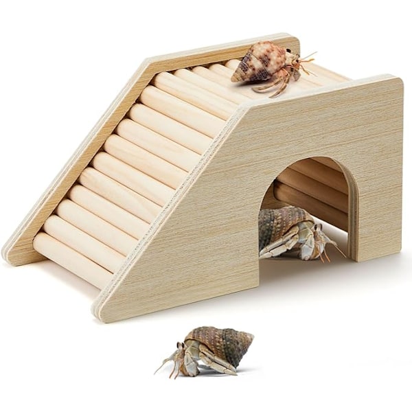 Hermit Crab Climibing Toys Trä Hermit Crab Hideout Hermit Crab