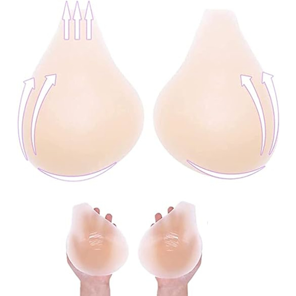 1 par silikon osynliga bröstplåster Breast Lift Spoon Bra