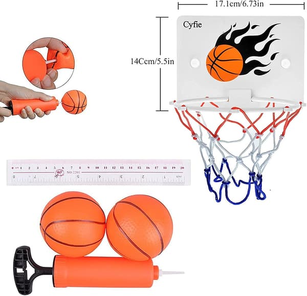 Mini basketkorg och bollar - Sovrum Badrum Toalett Kontor D