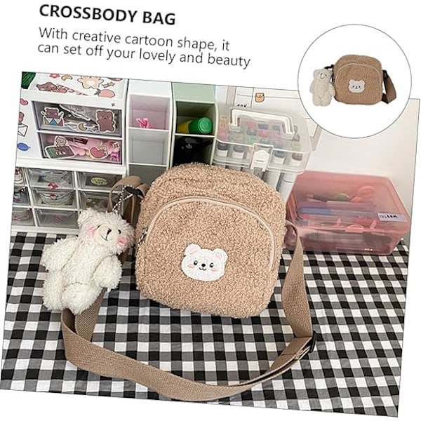 Pcs Crossbody Bag Mini Sling Bag Resväska Crossbody Väskor Mini Sling Bag För Kvinnor Fuzzy Axelplånbok Djur Messenger Väskor Messenger Bag För Kvinnor S