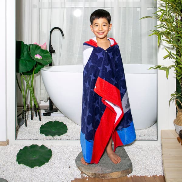 Badehåndklæde med hætte til børn og småbørn