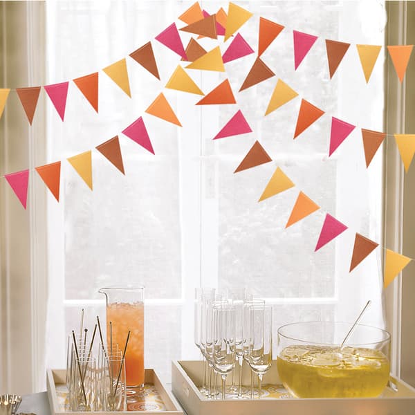 Høstfest lønnblad girlander streamer høstblader papir banner