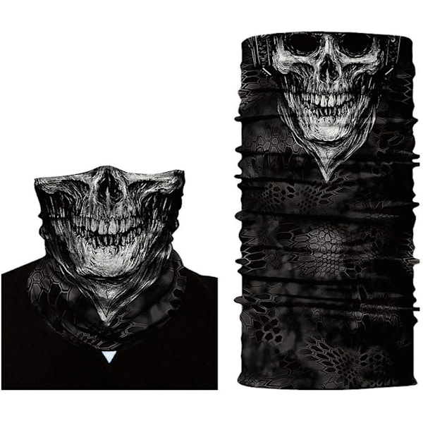 Multifunktionel Bandana Halstørklæde - Skull Skull