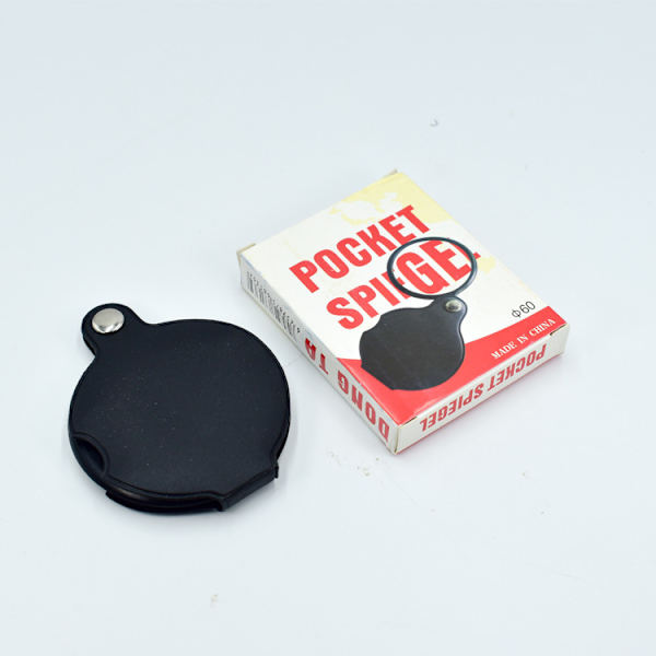 Lommelykt, 10X Mini sammenleggbar leselupe 60mm