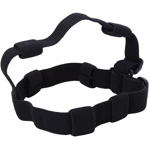 Hodelykt Hodebånd Stropp Hodelykt Belte Justerbar Komfortabel Nylon Hodebånd for Camping Fotturer Sykling Klatring - Svart