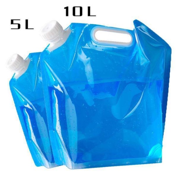 2 stk 5l/ 10l Vannbærer Sammenleggbar Drikkevannsbeholder For H
