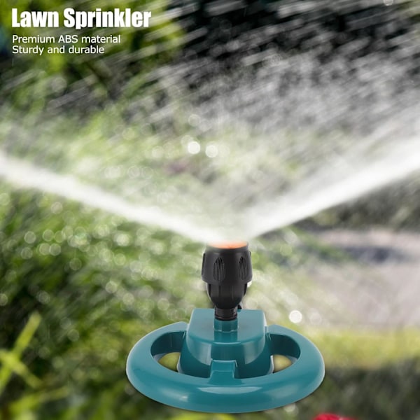 Havesprinkler, 360 Graders Rotations Sprinkler til Græs, Stor Dækning, Automatisk Rotations Vandsprinkler til Græs Havevandingssystem