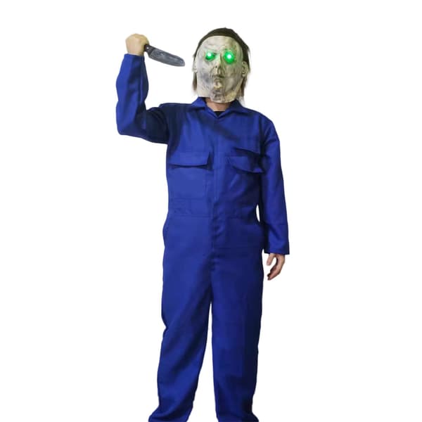 Halloween ny månsken panik prestanda kostym