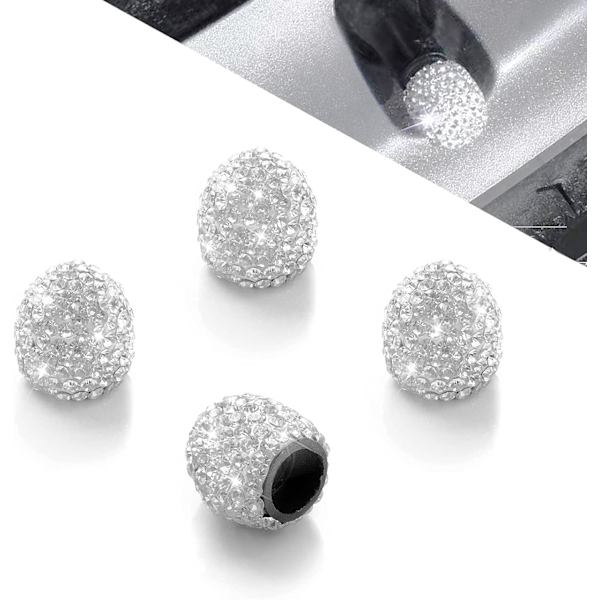 Bling Ventilkapslar, 4-pack Däckventilkapslar, Universal Handgjorda