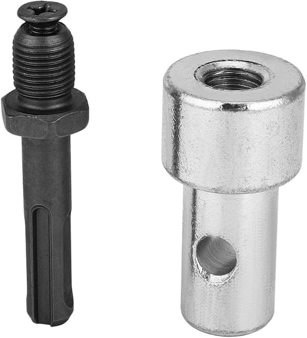 Hageboradapter for elektrisk drill, 2 brønnauger-kontakt for SDS Plus C