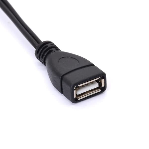 USB til RCA-kabel, USB A 2.0 hunn til 2 RCA hannplugger, Audio Video AV Y-splitter (1,5m)