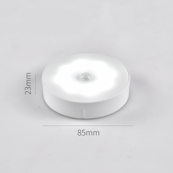 LED-nattlys, 3-pak LED-bevegelsessensorlys, USB-oppladbar