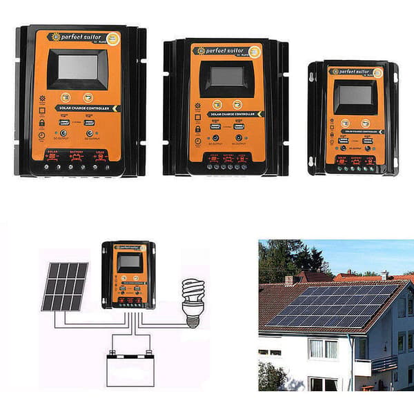 12v24v30a PWM solcellelader